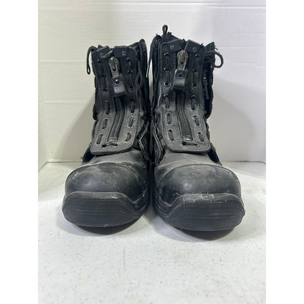 Haix Airpower R1 Black Leather Tactical EMS Boots Crosstech Waterproof Front Zip